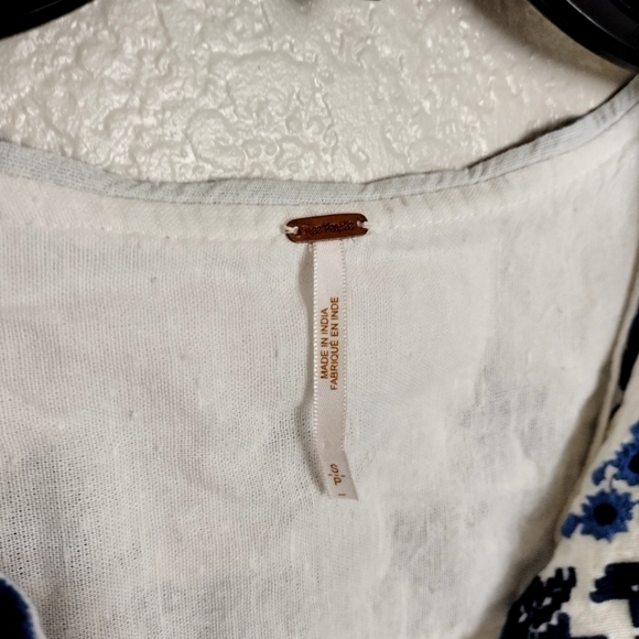 Free People Anouk Mini Dress with Embroidery sz S - Picture 6 of 9